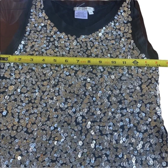Boston Proper Sequined Sleeveless Dress - Picture 9 of 10